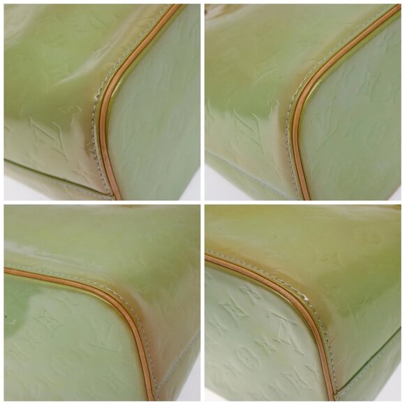 LOUIS VUITTON Monogram Vernis Houston Hand Bag Baby Blue M91005 LV Auth 132764 - Picture 15 of 16